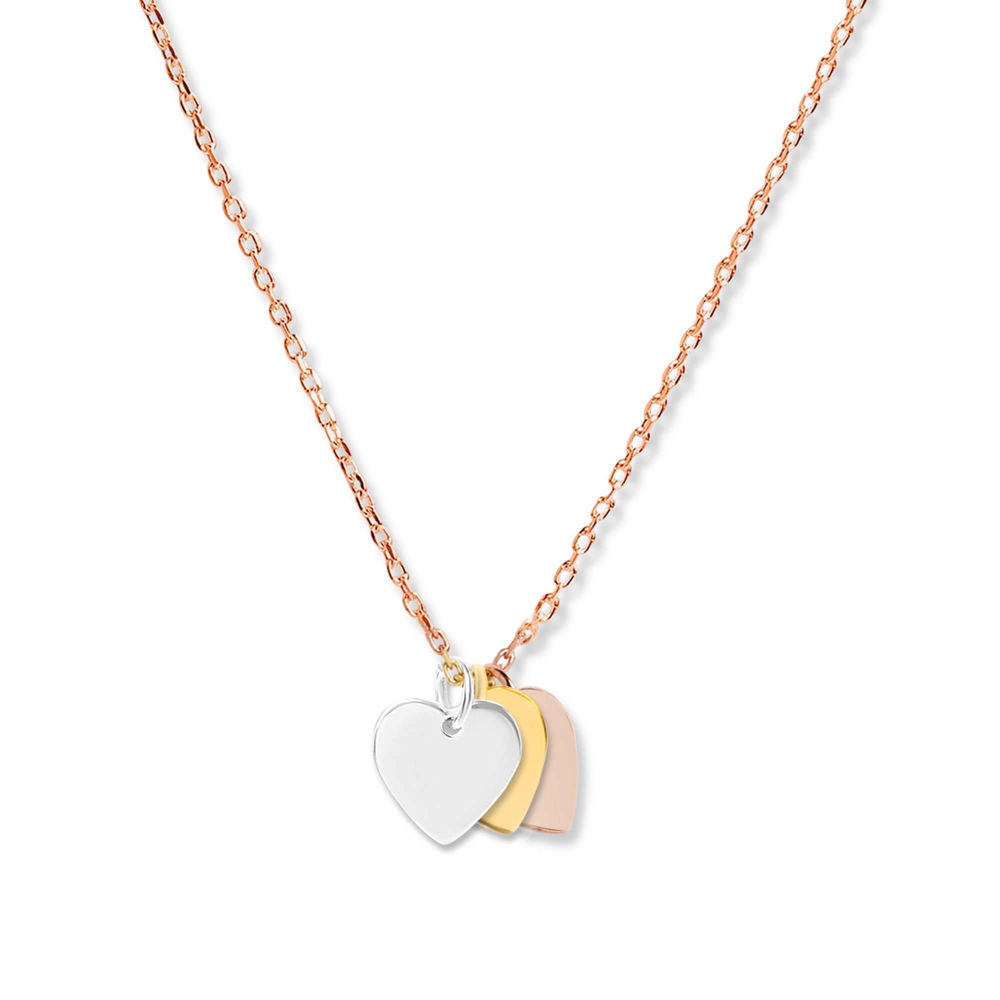 Mysha Personalized Eternal Initial Mixed Metal Heart Pendant