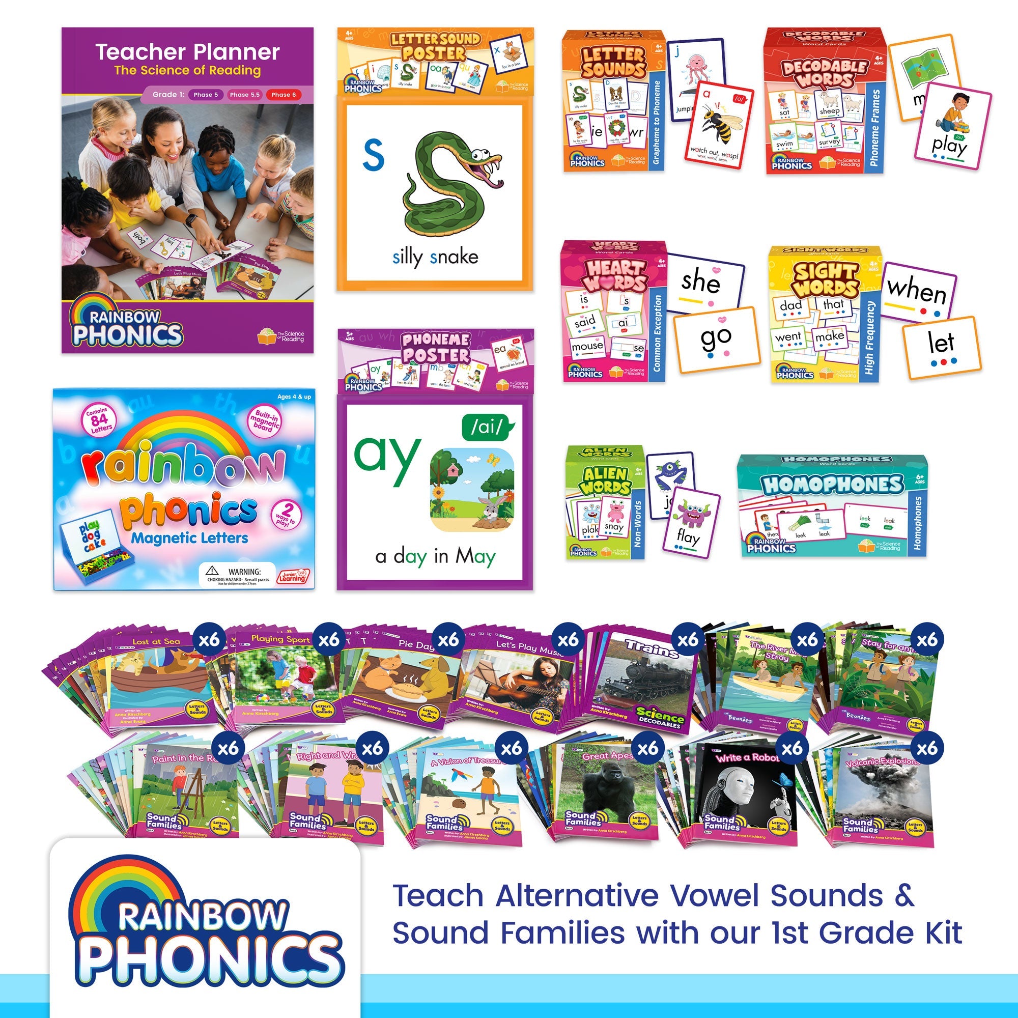 Rainbow Phonics Classroom Kit 1st Grade
