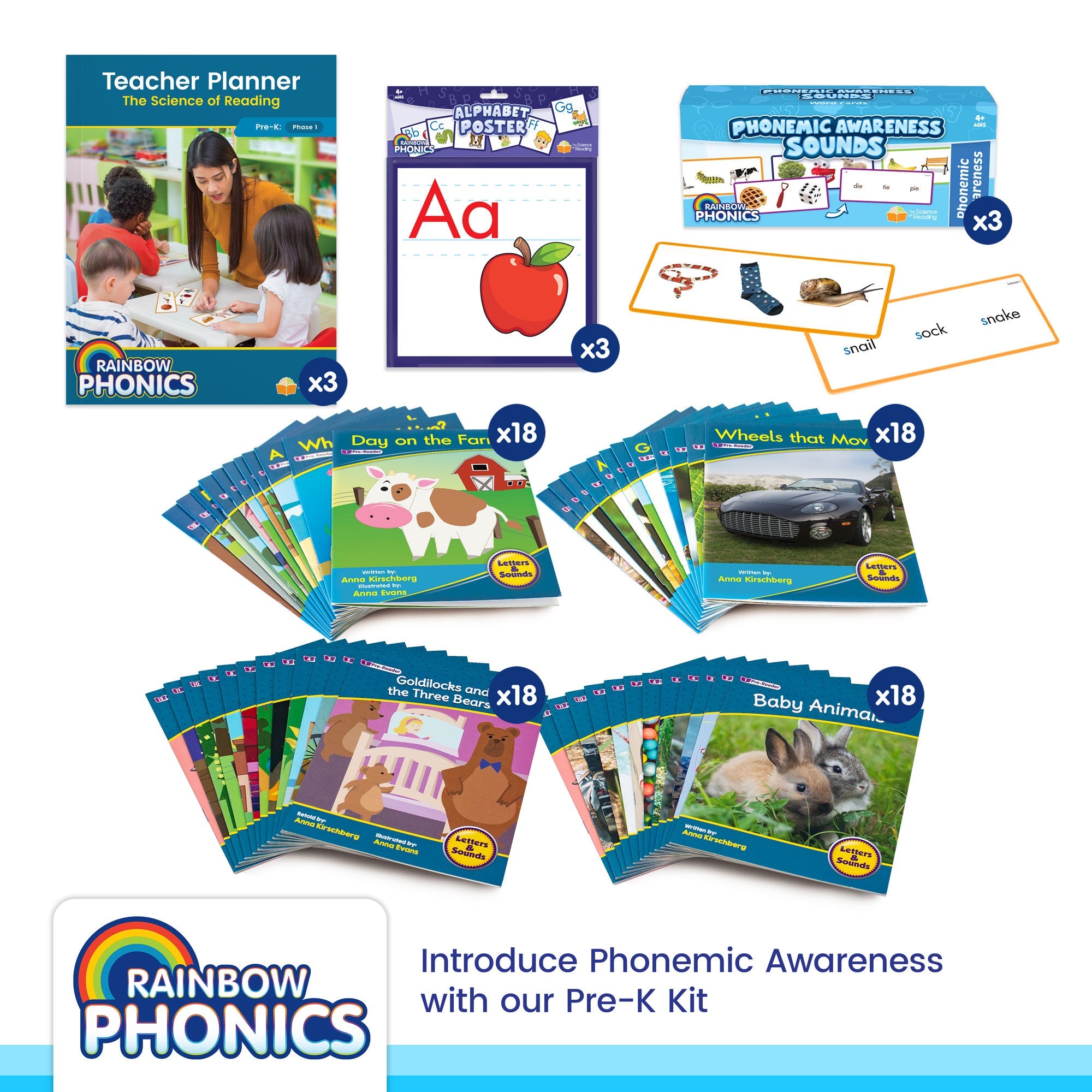Rainbow Phonics School Kit Pre-k
