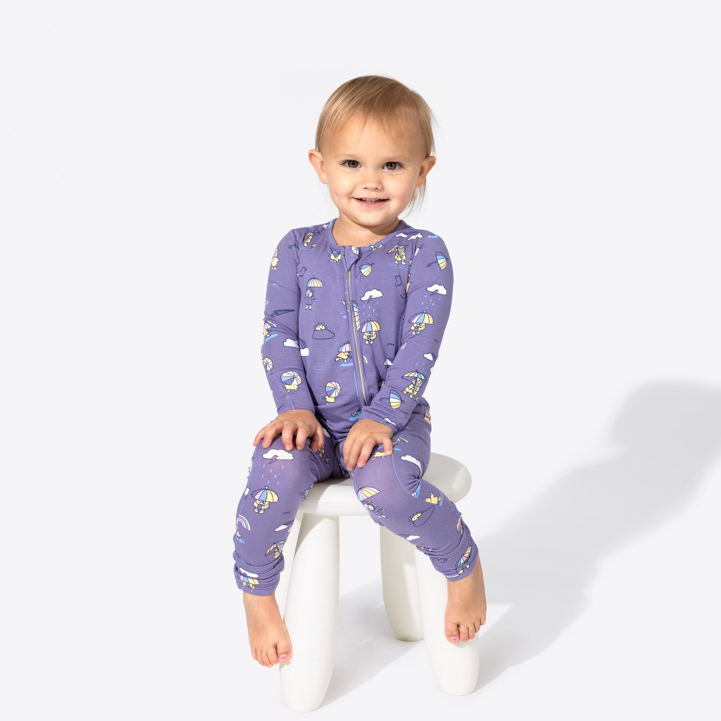 Rainbow Bear Bamboo Convertible Footie