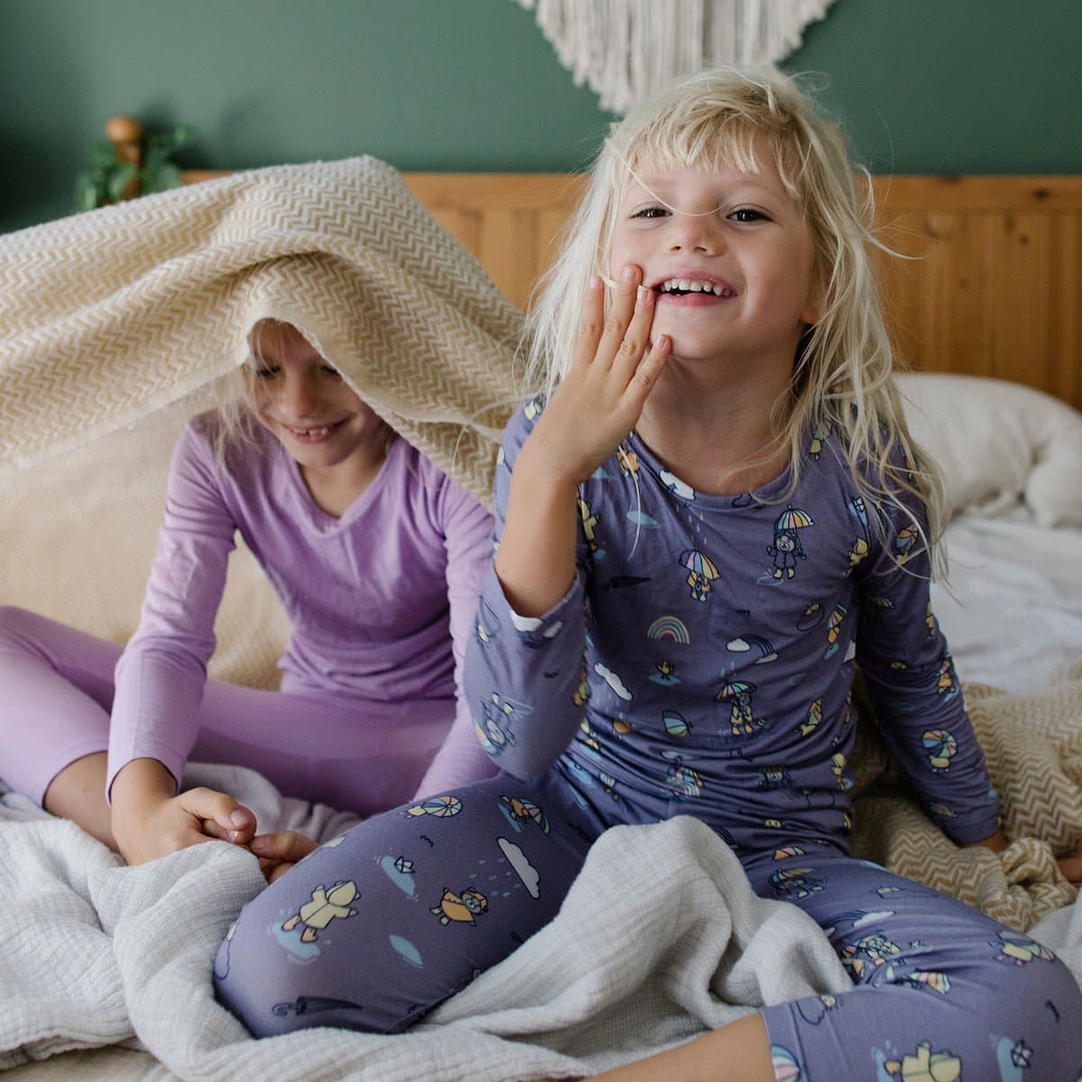 Rainbow Bear Bamboo Kids Pajamas