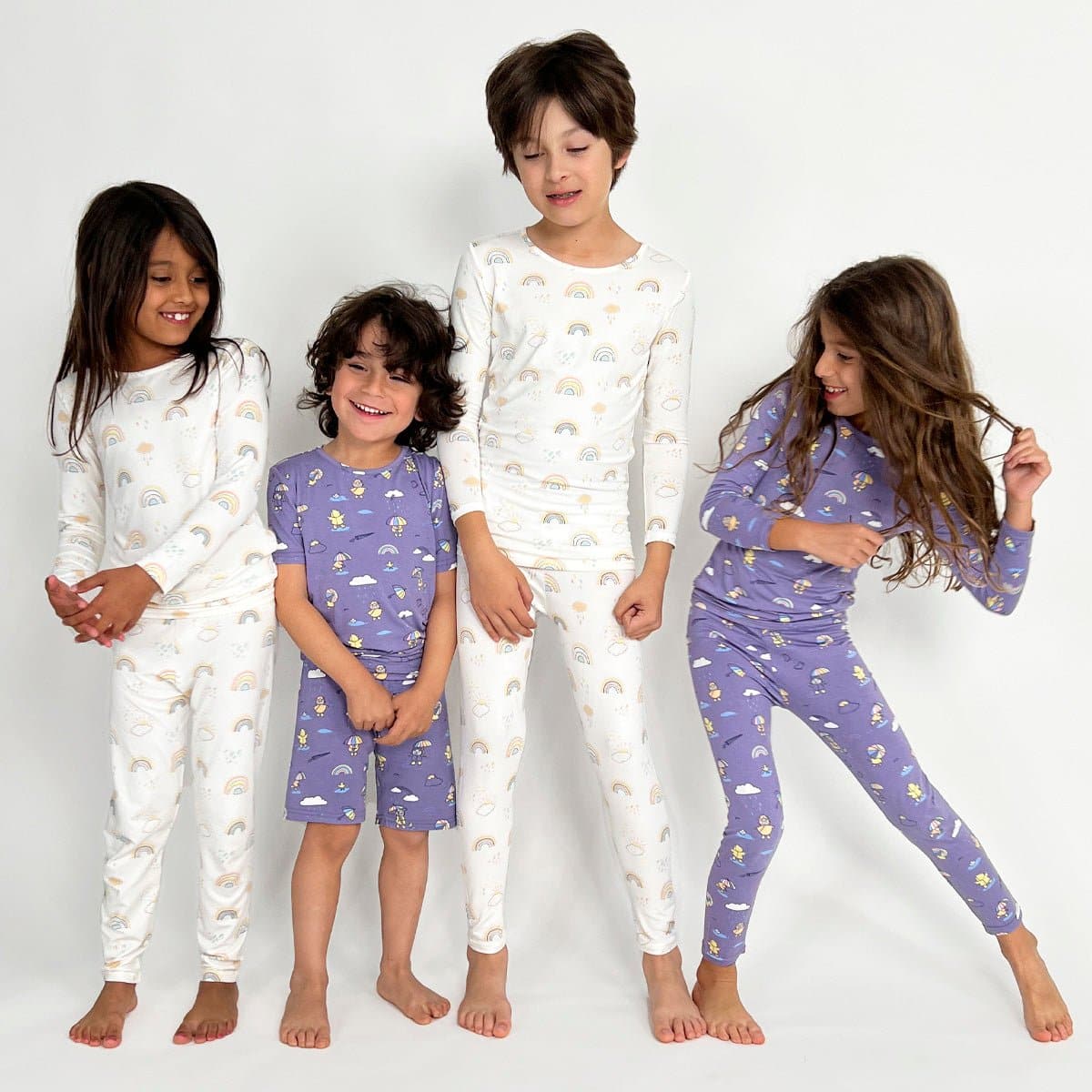 Rainbow Bear Bamboo Kids Pajamas