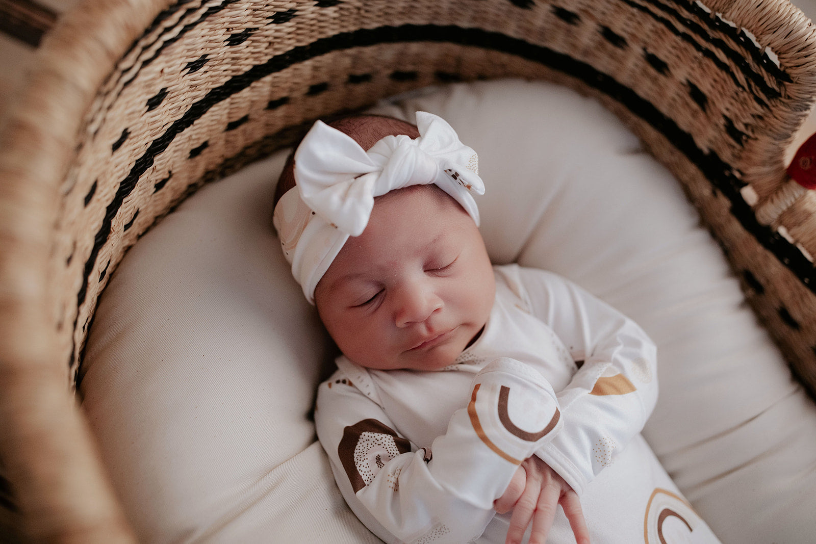 Rainbow Newborn Knotted Baby Gown