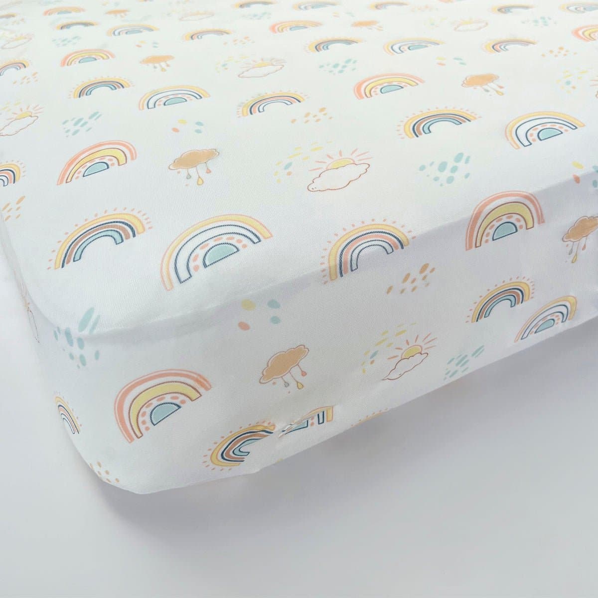 Rainbows Bamboo Changing Pad Cover
