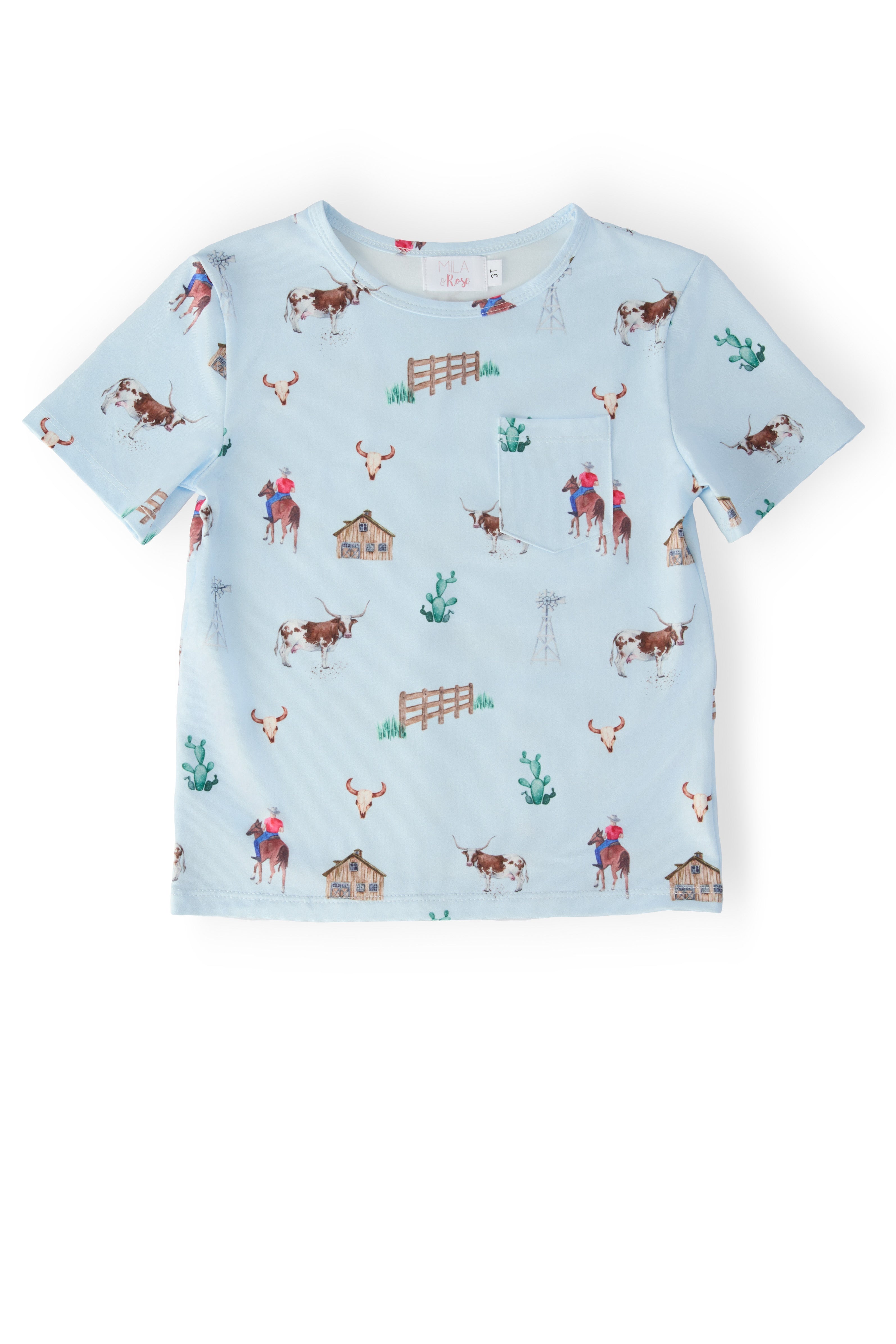 Boys Ranch Hand S/s Pocket Tee