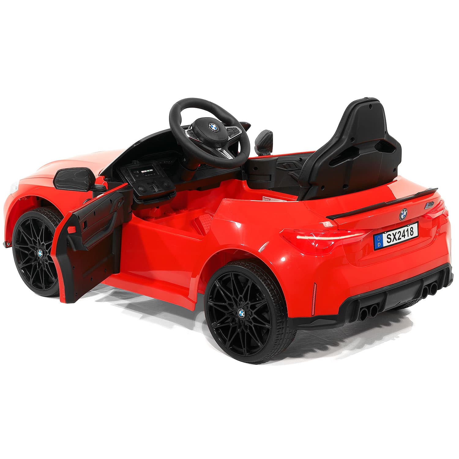 Bmw M4 12v Kids Ride-on Car With R/c Parental Remote | Red