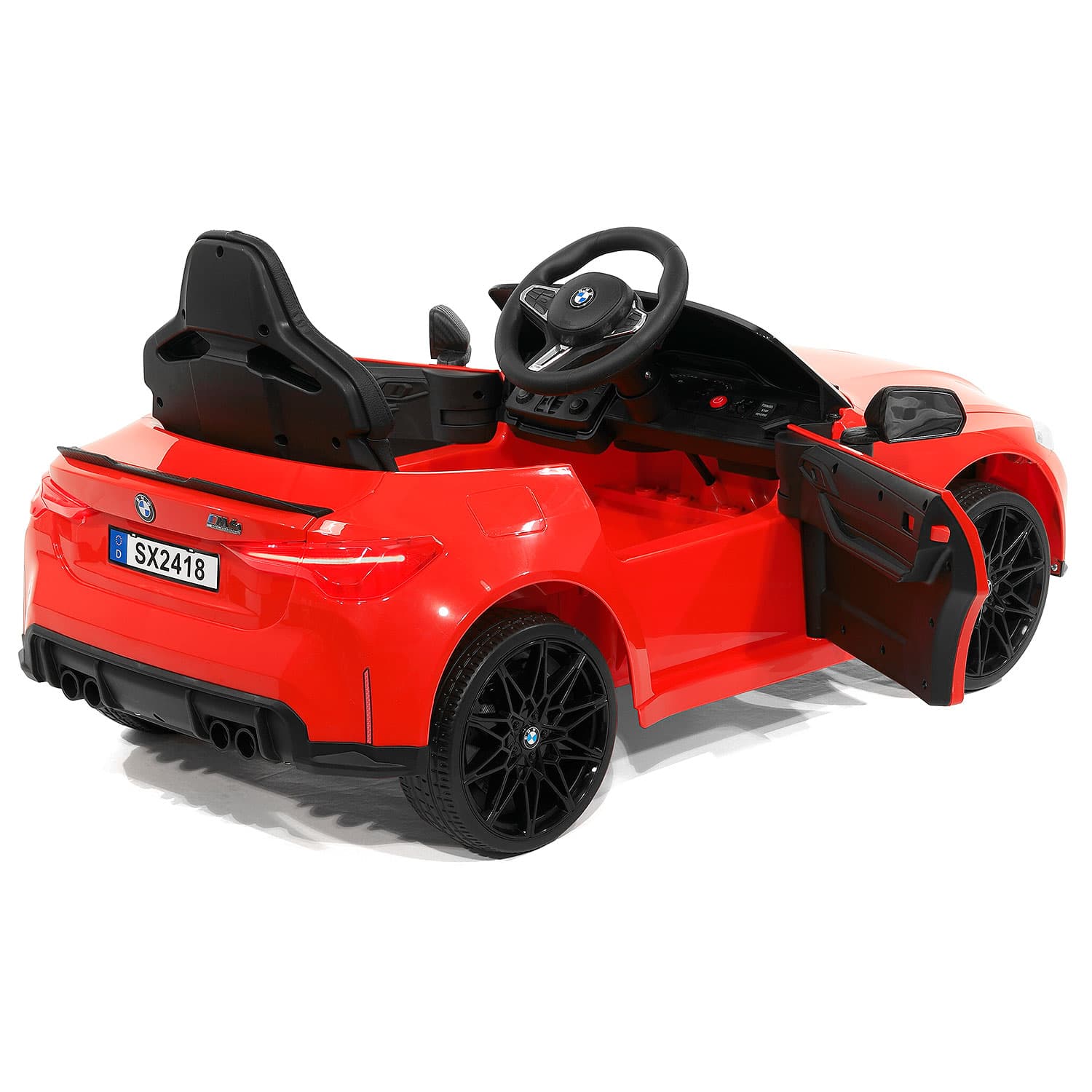 Bmw M4 12v Kids Ride-on Car With R/c Parental Remote | Red