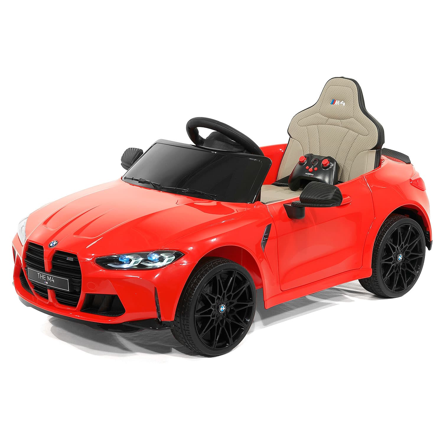 Bmw M4 12v Kids Ride-on Car With R/c Parental Remote | Red