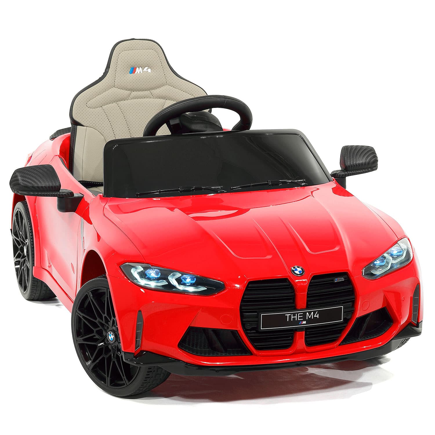 Bmw M4 12v Kids Ride-on Car With R/c Parental Remote | Red