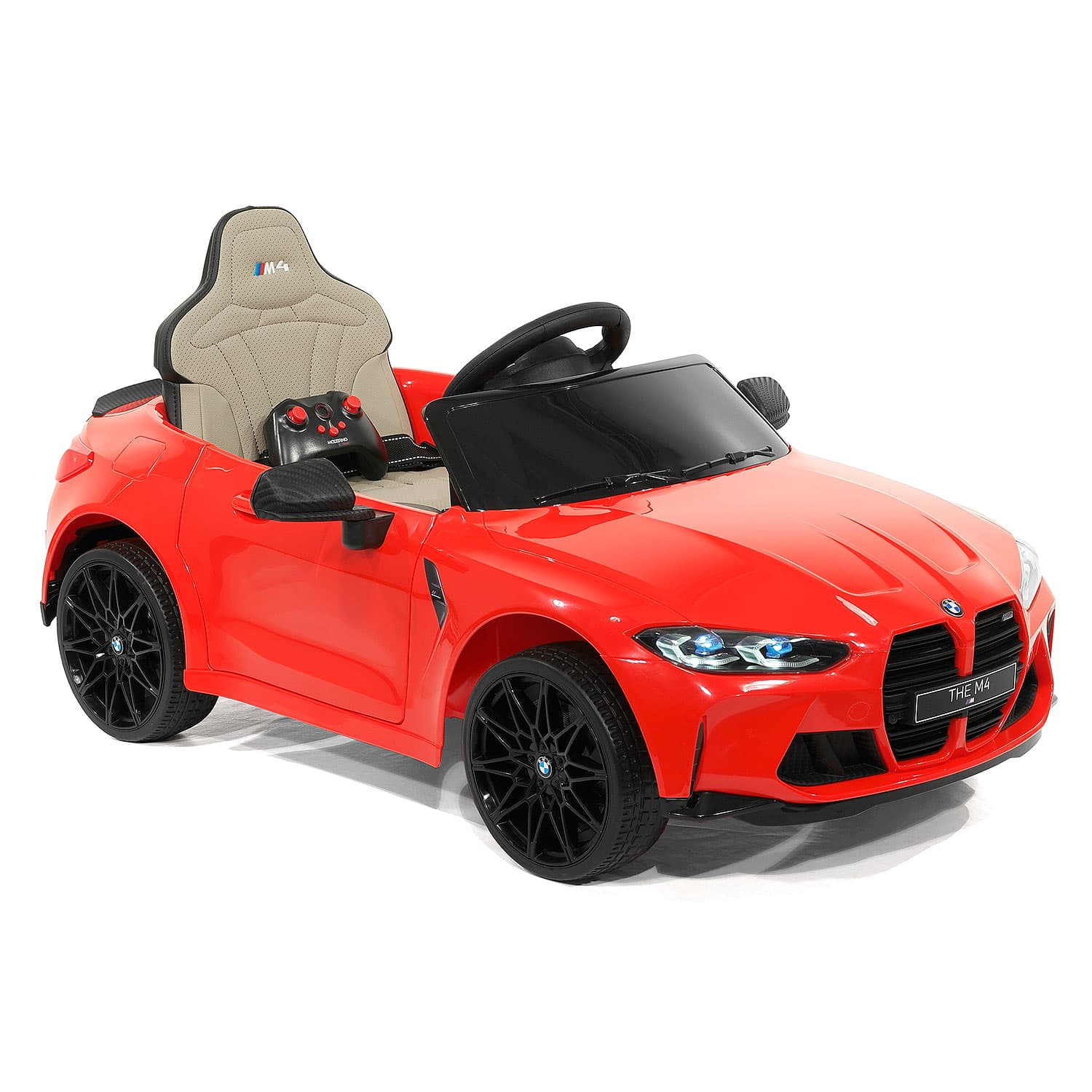 Bmw M4 12v Kids Ride-on Car With R/c Parental Remote | Red