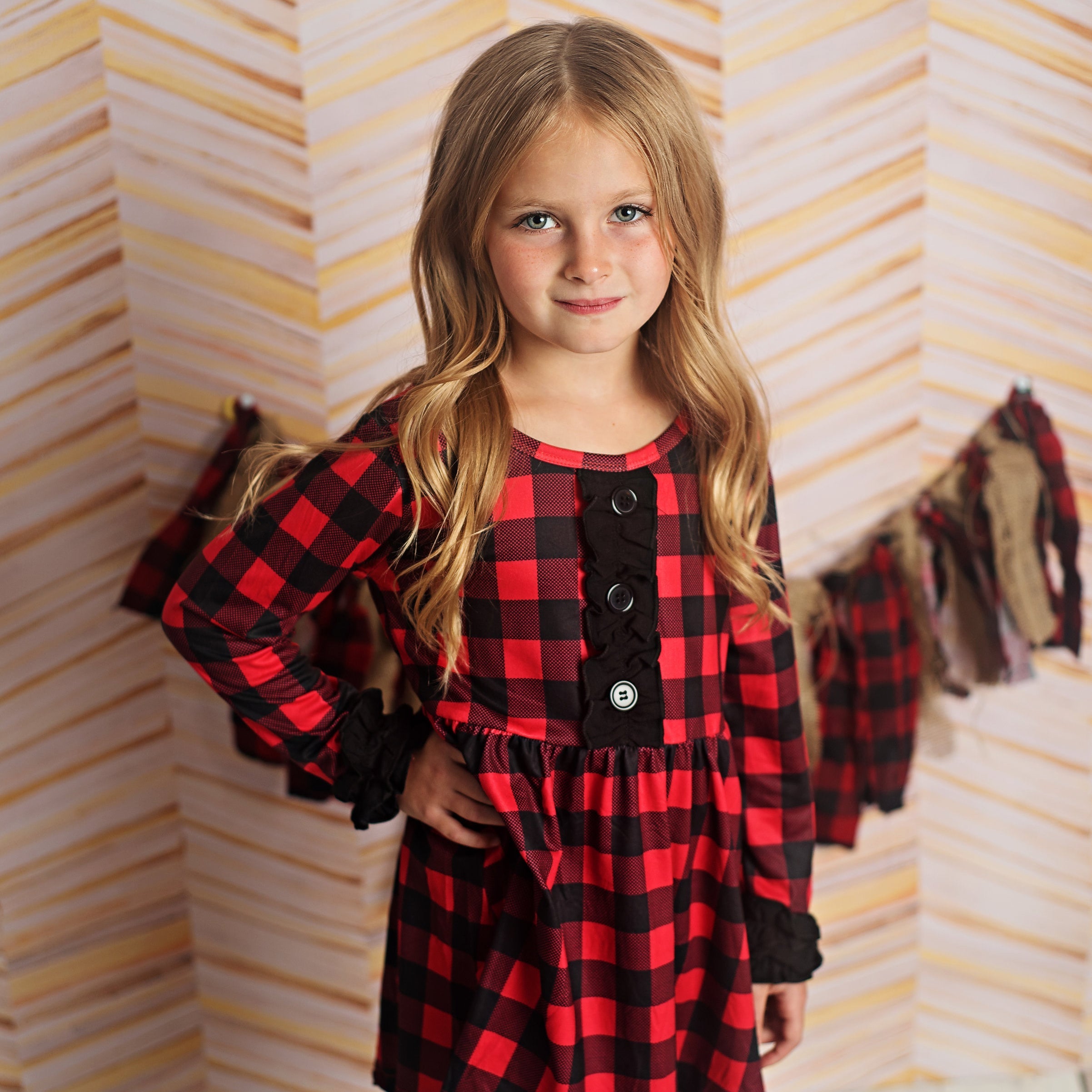 Red Buffalo Check W/ Leggings Set