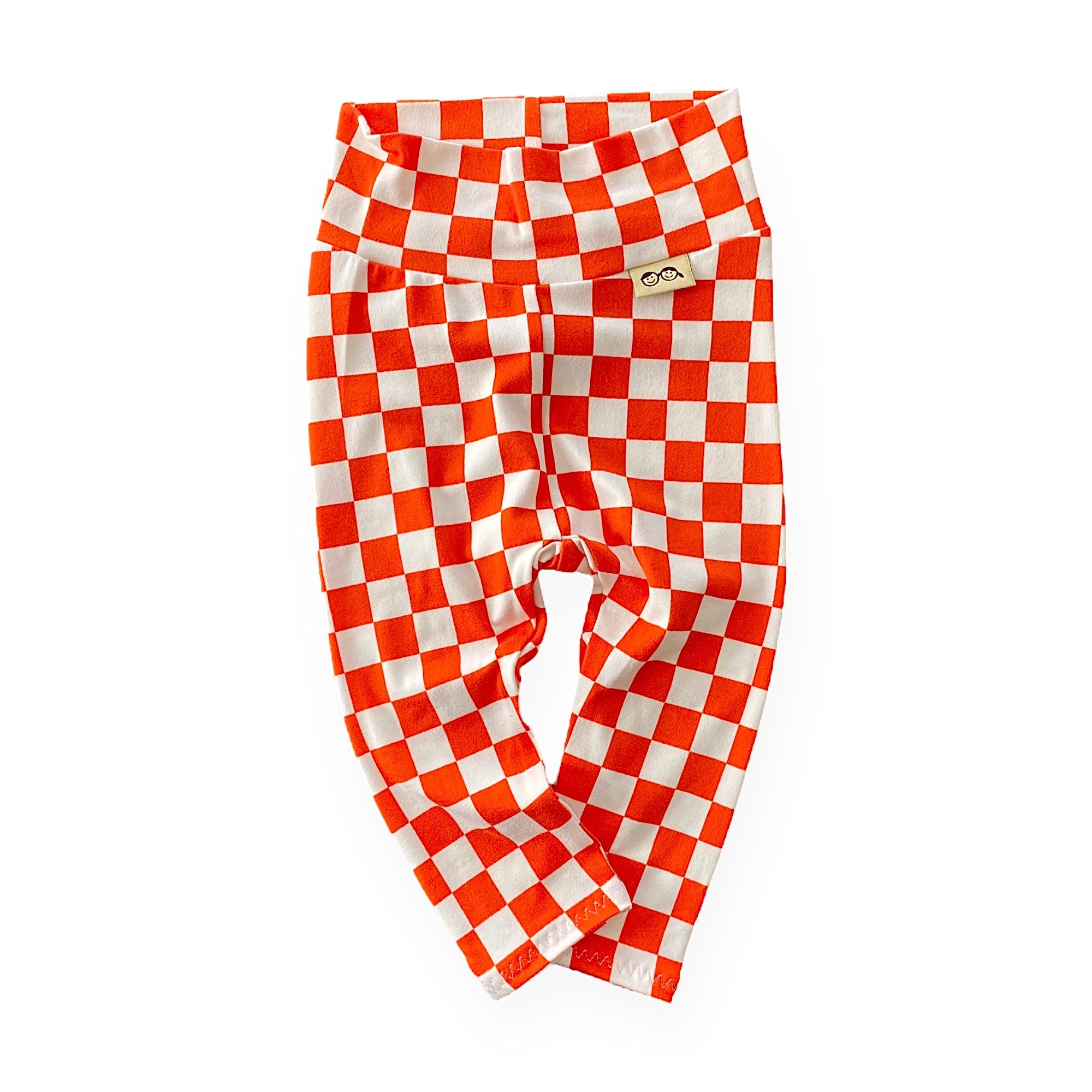 Orange Retro Checkered Lounge Set