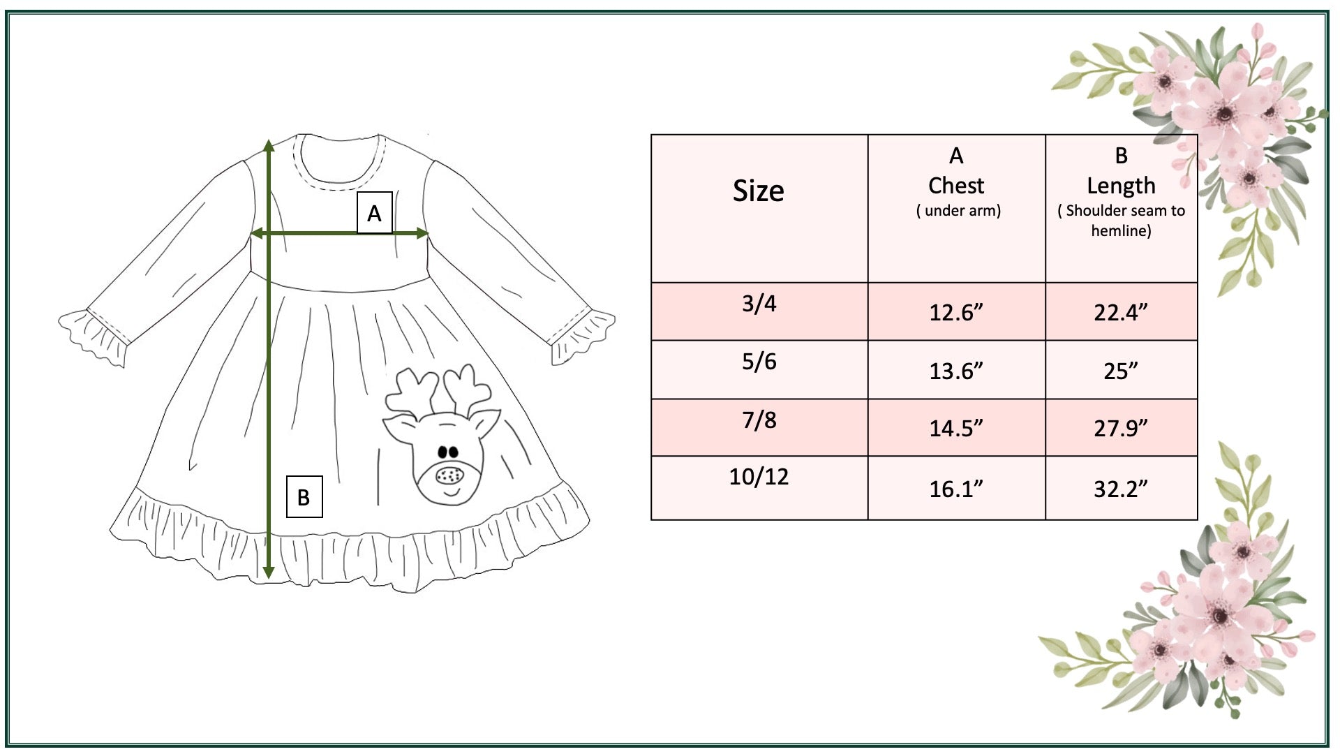 Plaid Reindeer Dress