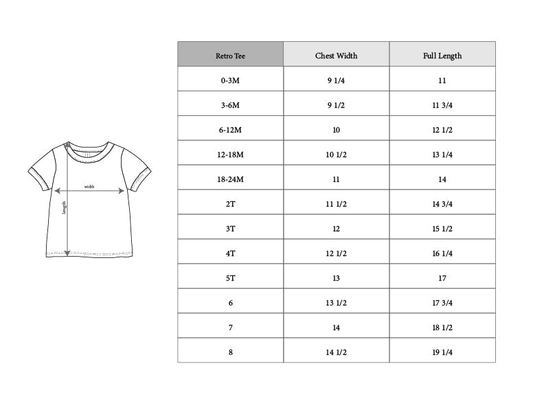 Boy's Retro Short Sleeve Tee