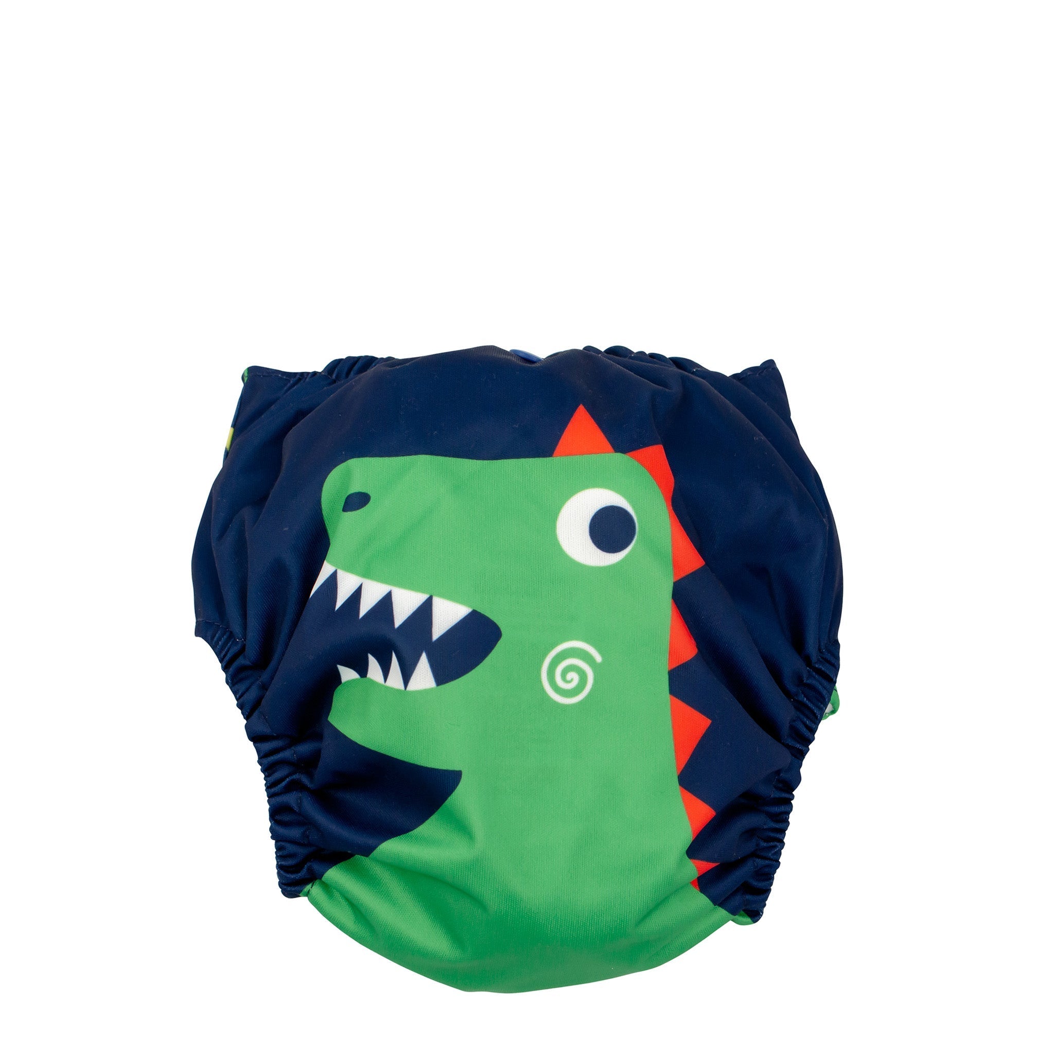 Baby/toddler Reusable Cloth Pocket Diaper (+2 Inserts) - Devin The Dinosaur