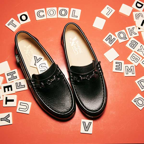 Ricki Kids Snaffle Loafer Black Leather