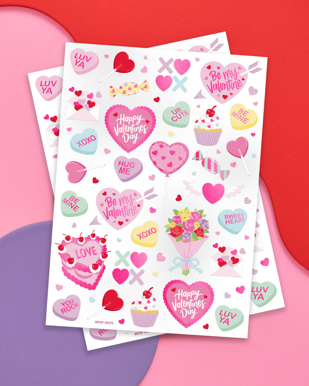 Be Mine Tats - 60 Foil Temporary Tattoos