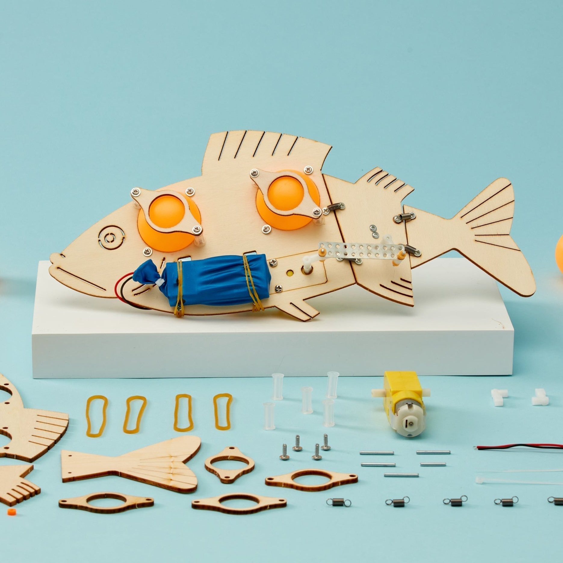 Fish Robot Diy Kit, Educational Stem Toy