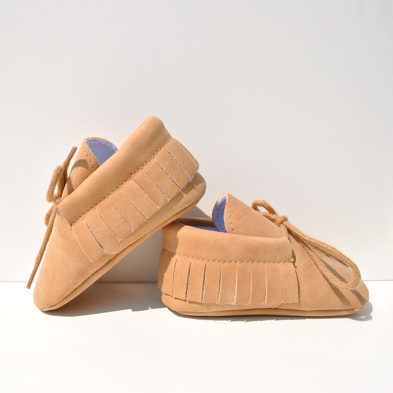 Moccasins Soft Sole Baby Beige