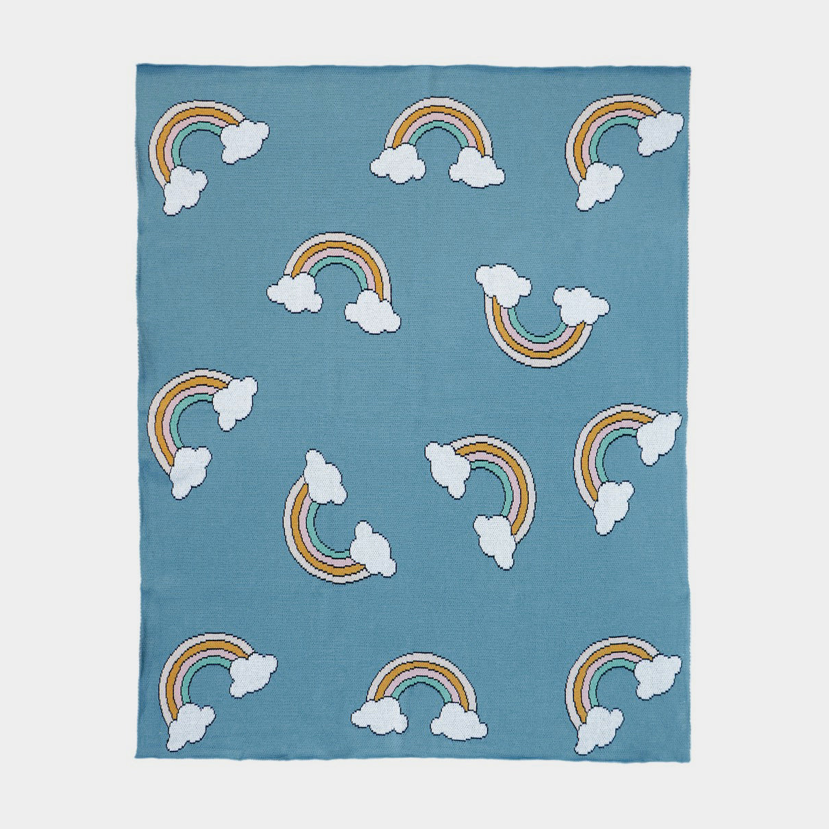 Cotton Baby Blanket Rainbow