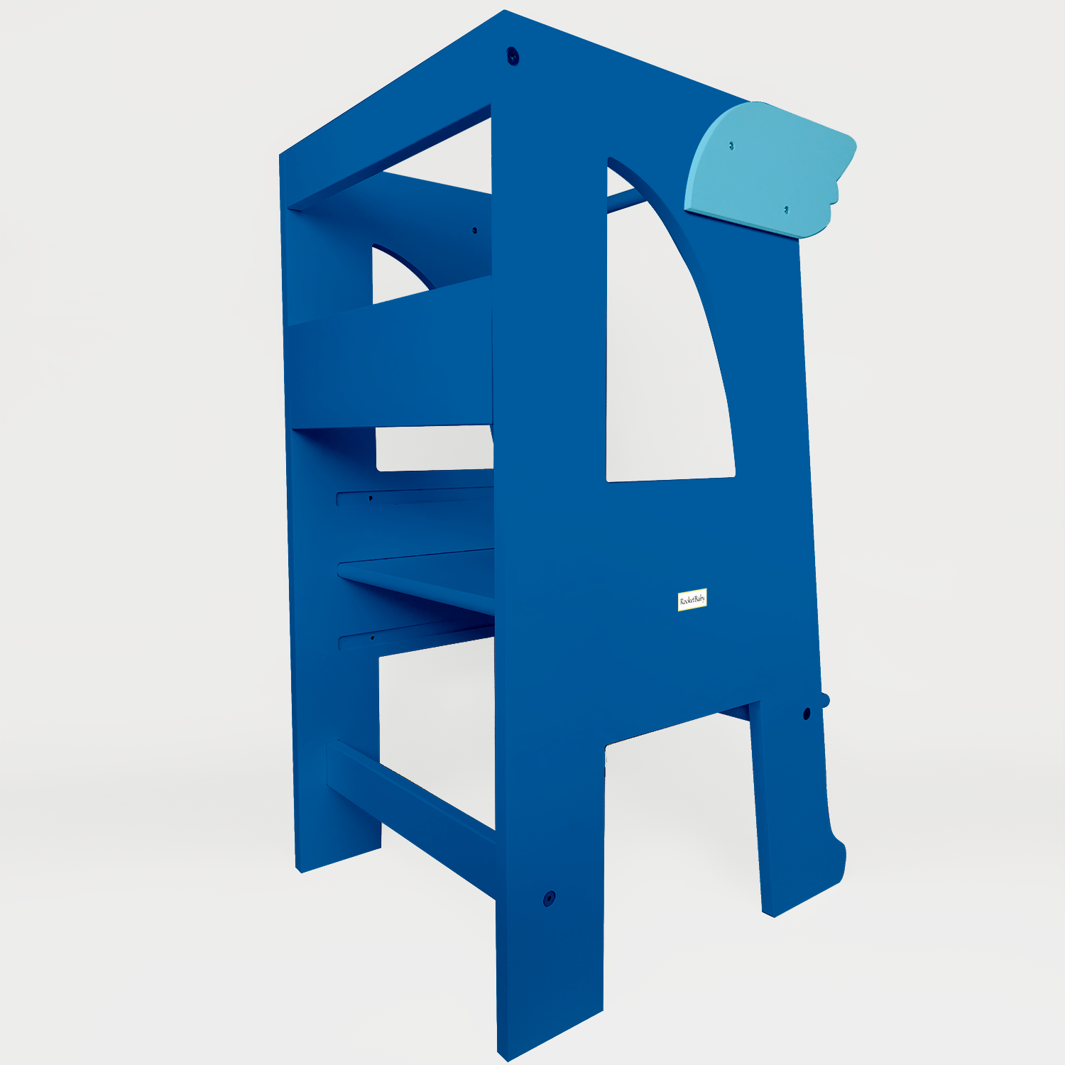 Front Protection Bar Blue Accessory For Step Stool Montessori Tower
