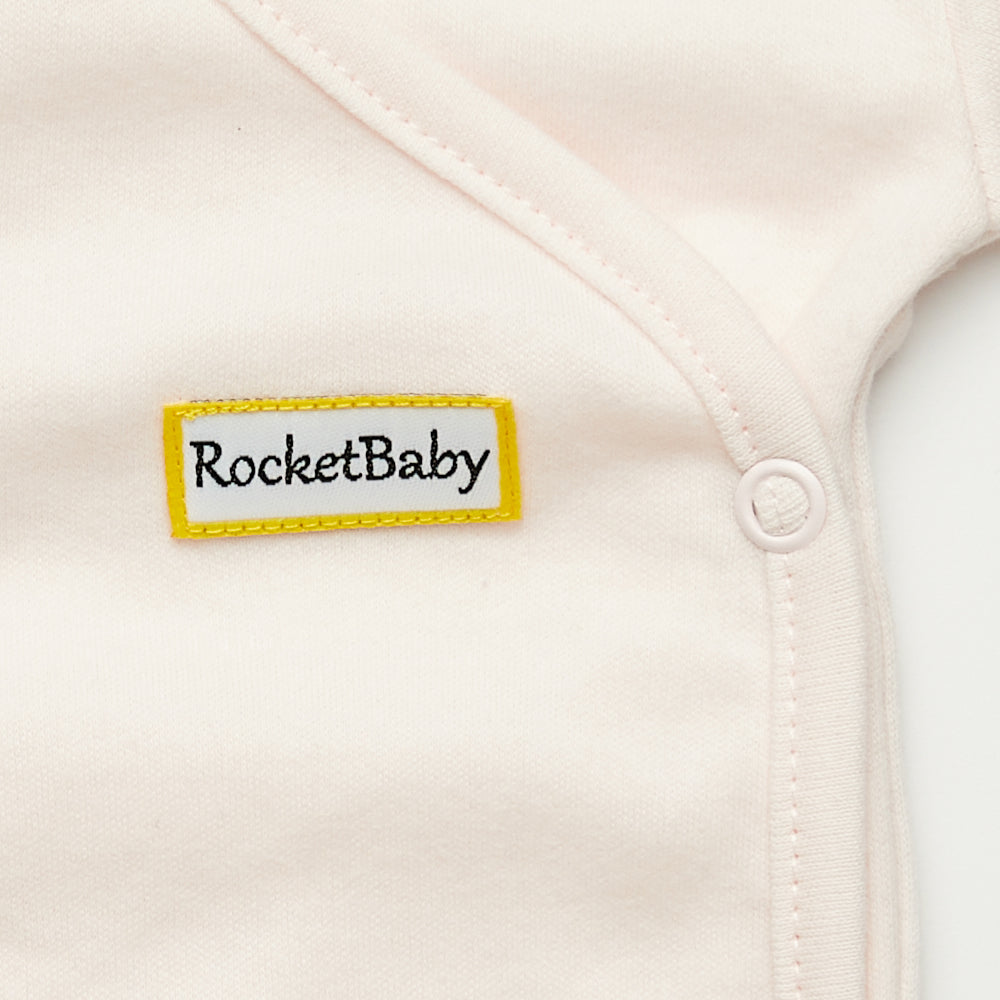 Bodysuit Kimono Long Sleeve Baby Pink