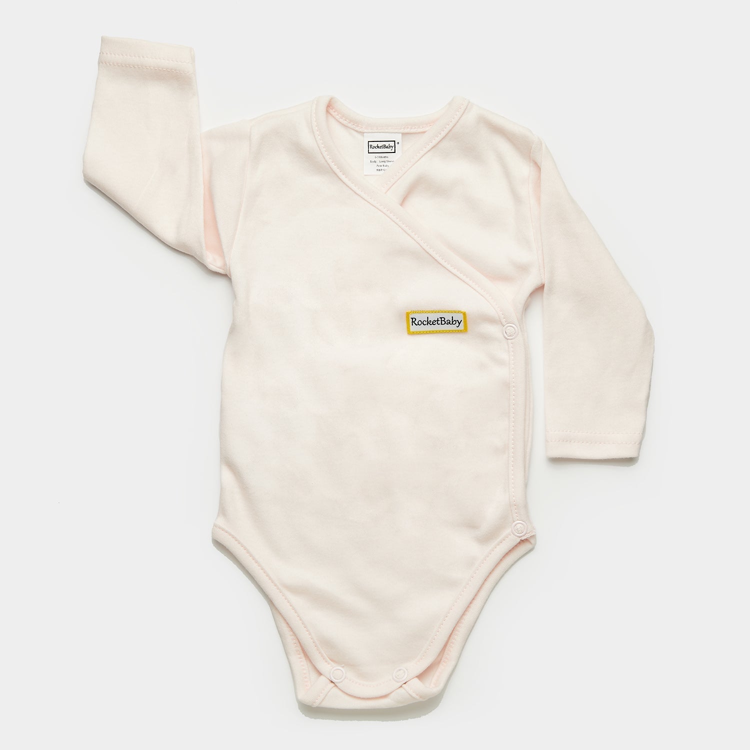 Bodysuit Kimono Long Sleeve Baby Pink