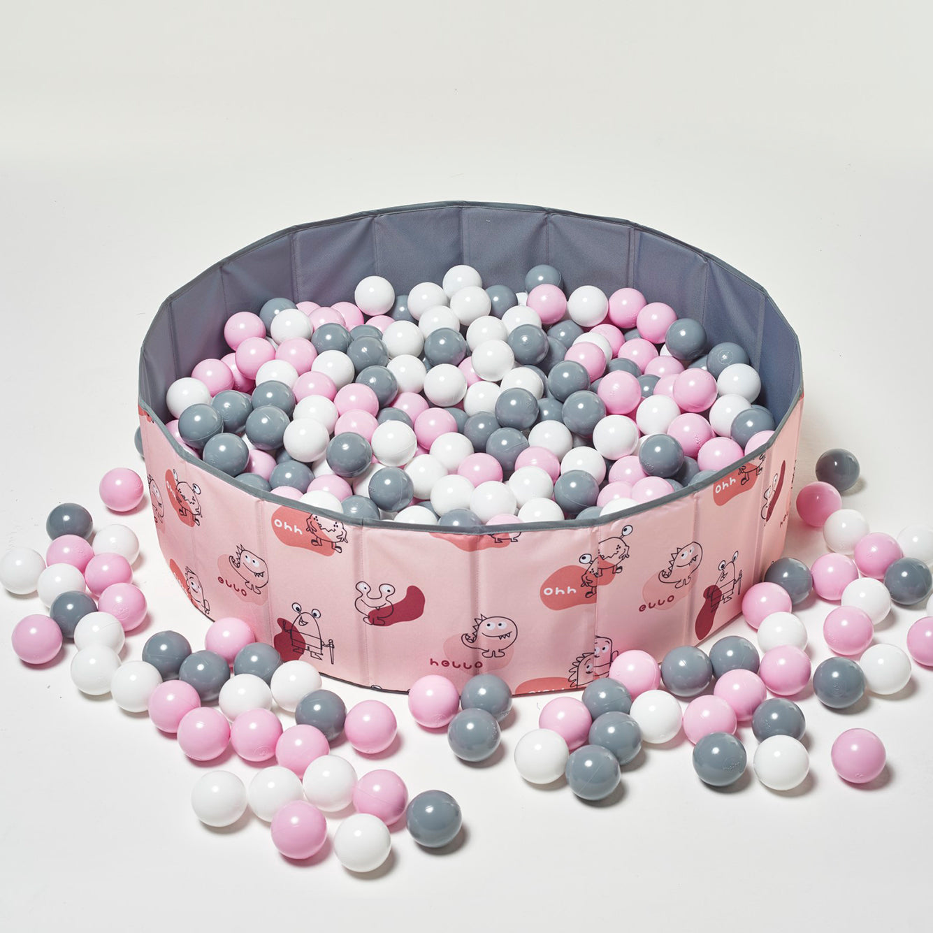 Foldable Space Saver Ball Pitt Kids Pink
