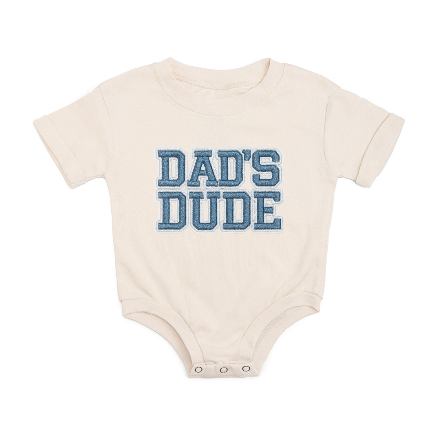 Dad's Dude Patch Short Sleeve Romper