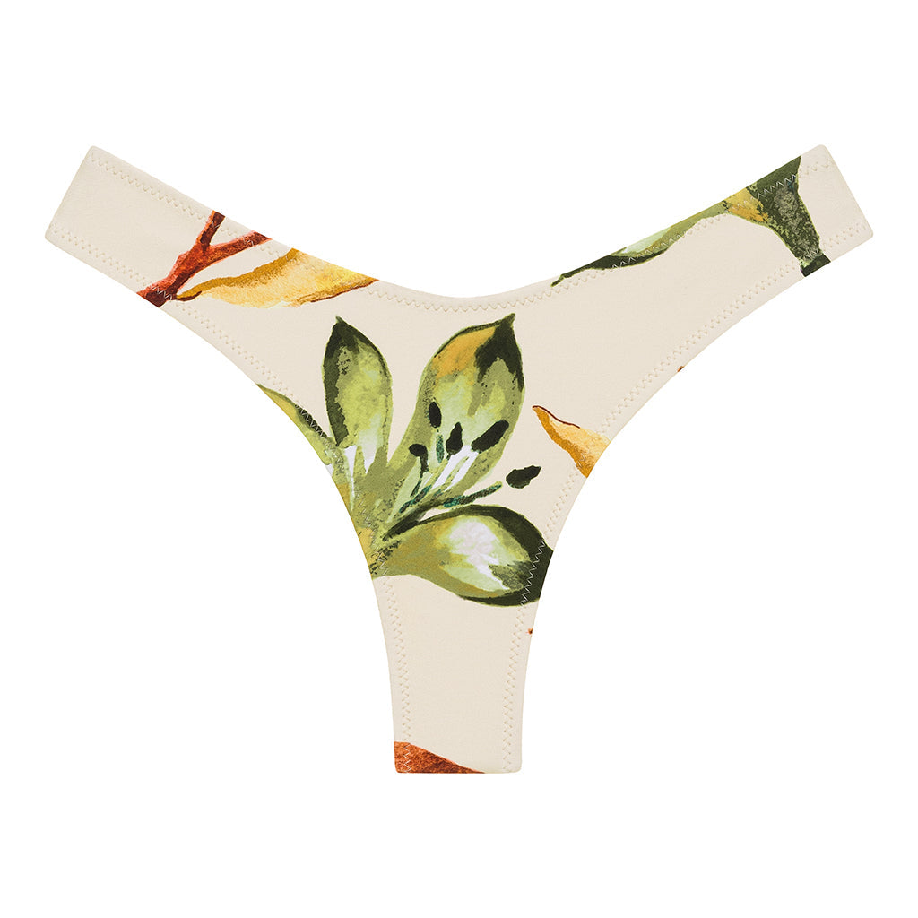 Rooted Floral Lulu (zig-zag Stitch) Bikini Bottom
