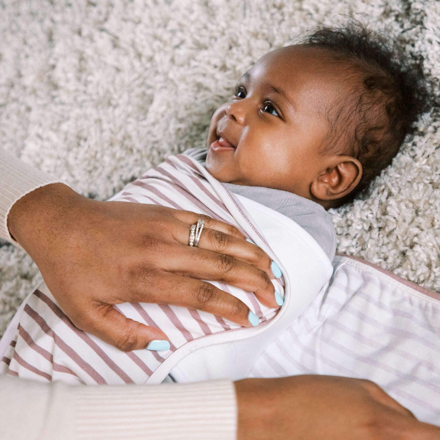 Rose Stripes Swaddle Ii