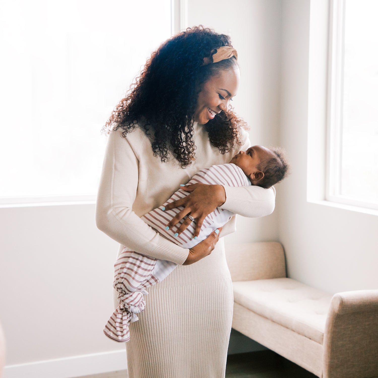 Rose Stripes Swaddle Ii