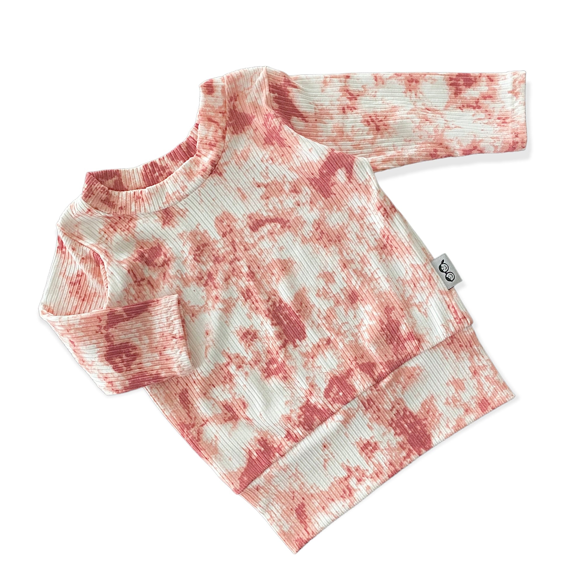 Rose Tie Dye Ribbed Lounge Set