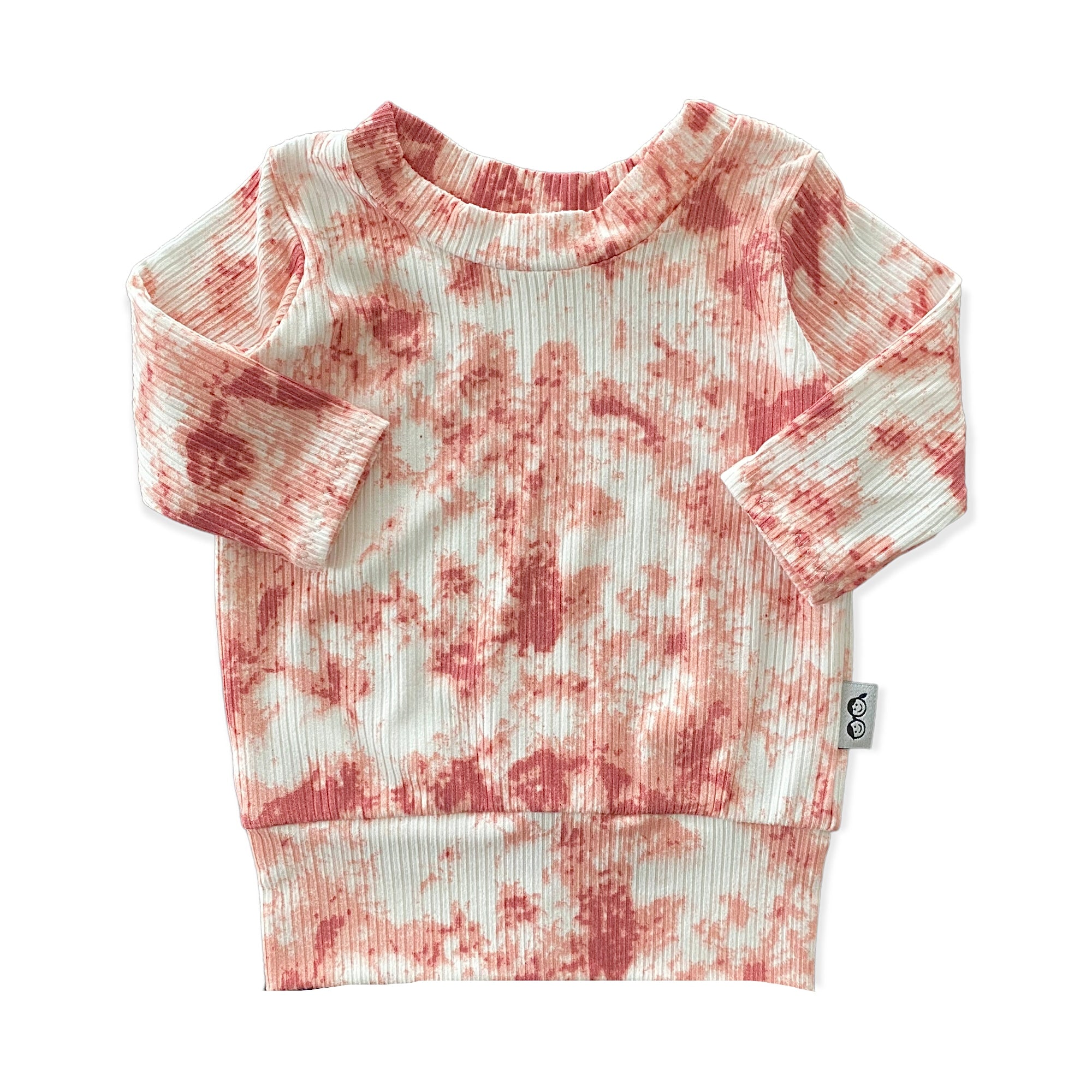 Rose Tie Dye Ribbed Lounge Set