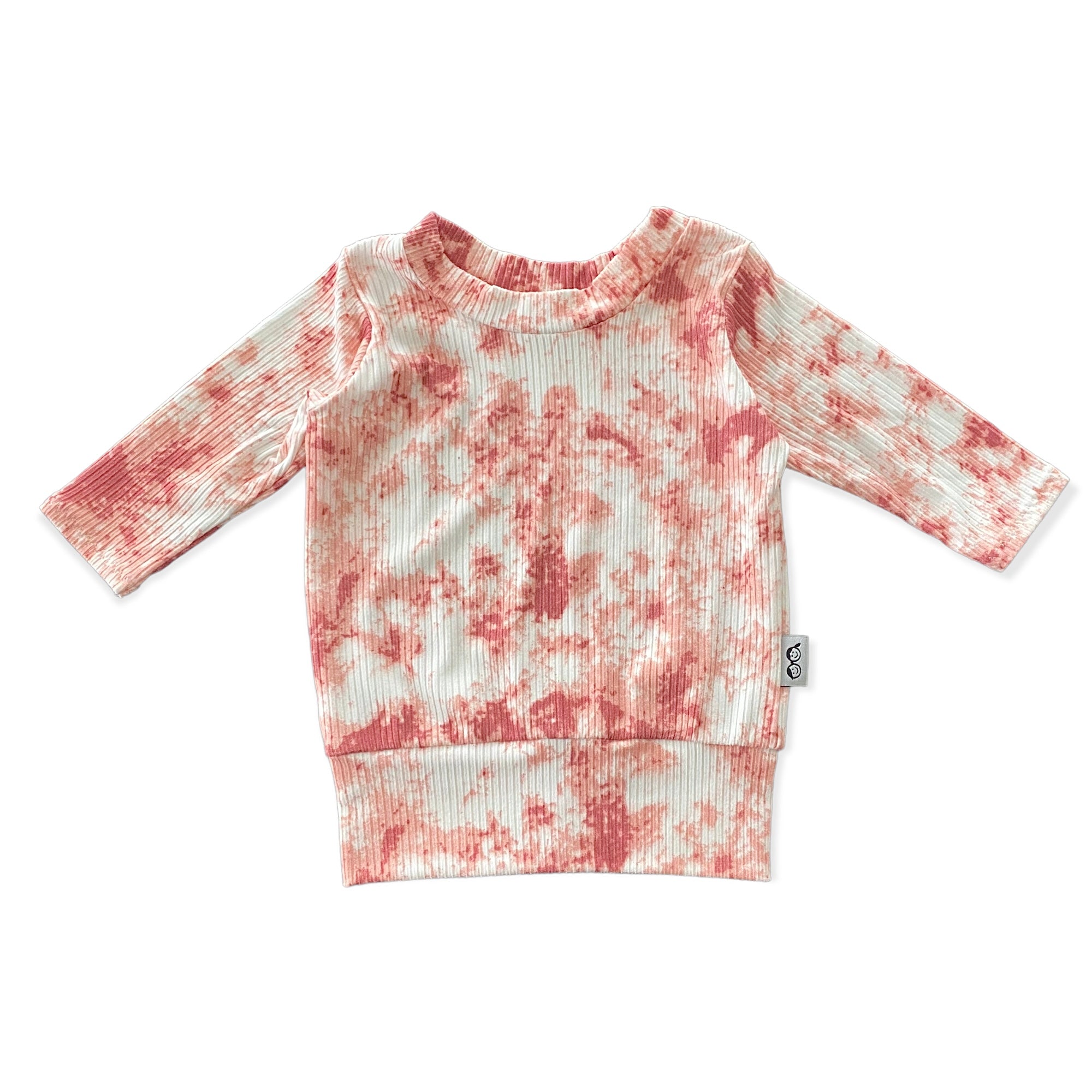 Rose Tie Dye Ribbed Lounge Set