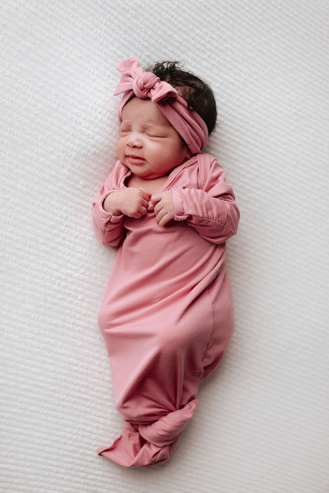 Rose Knotted Newborn Baby Gown