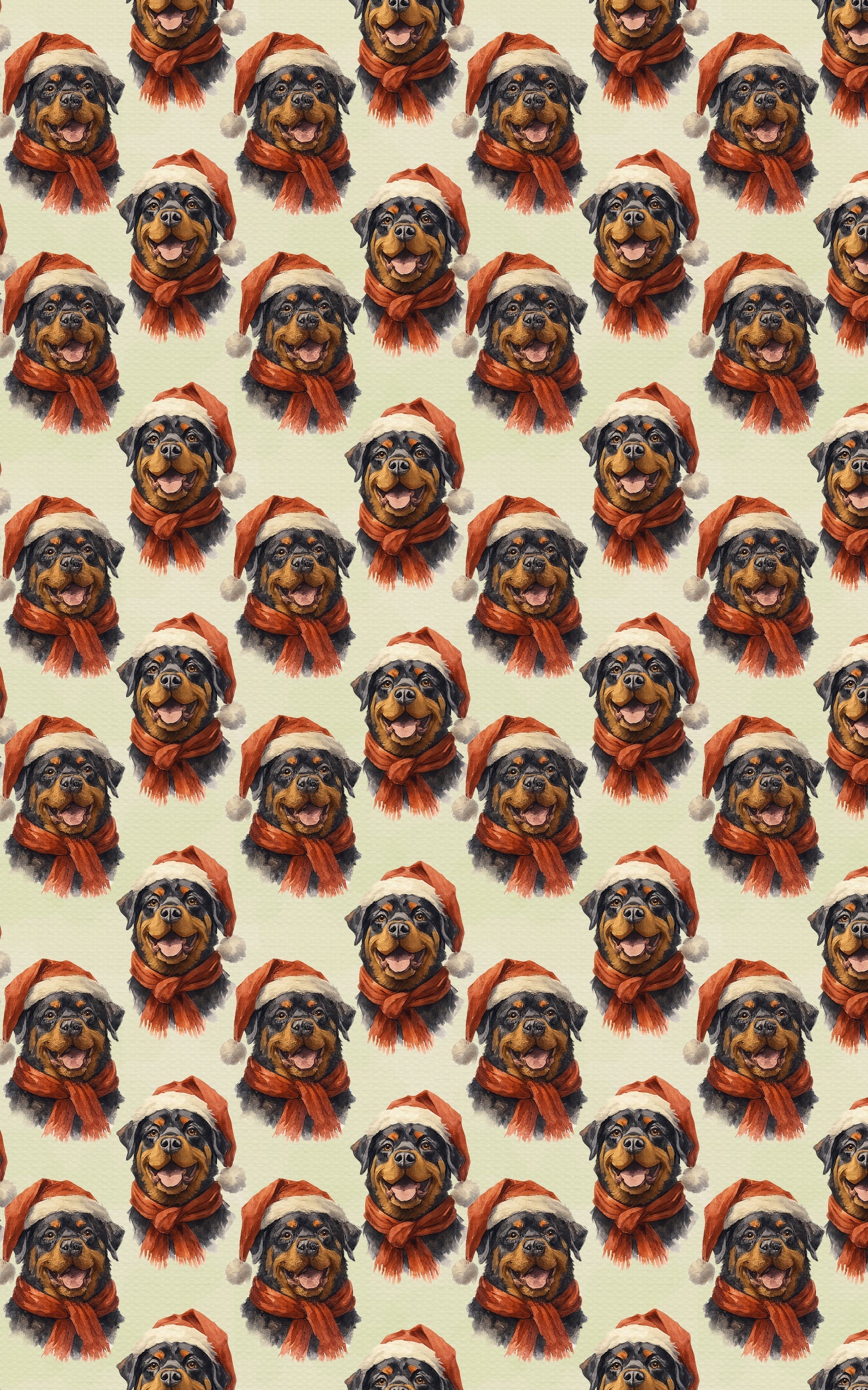 Rottweiler In Red