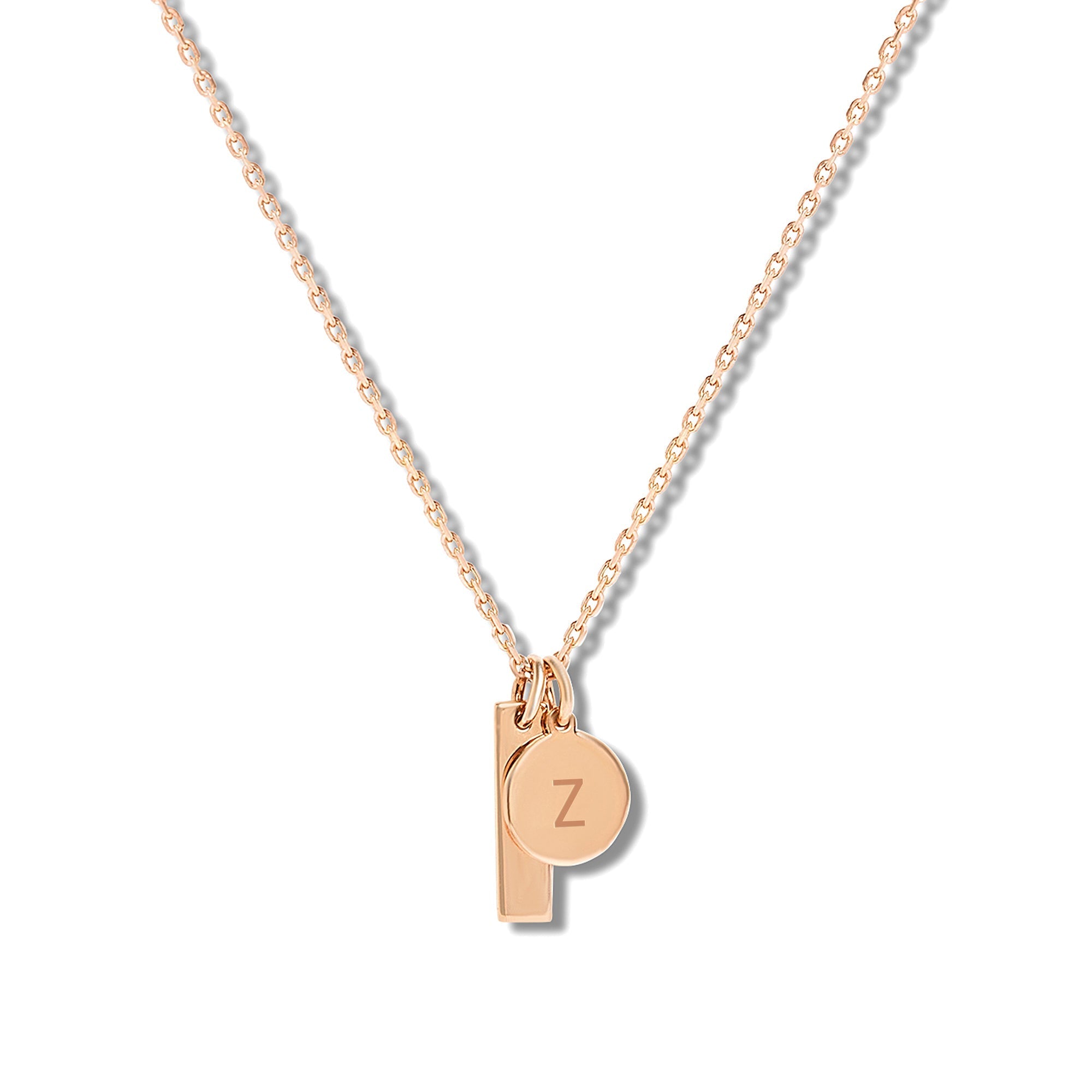 Mysha Personalized Disc And Bar Pendant
