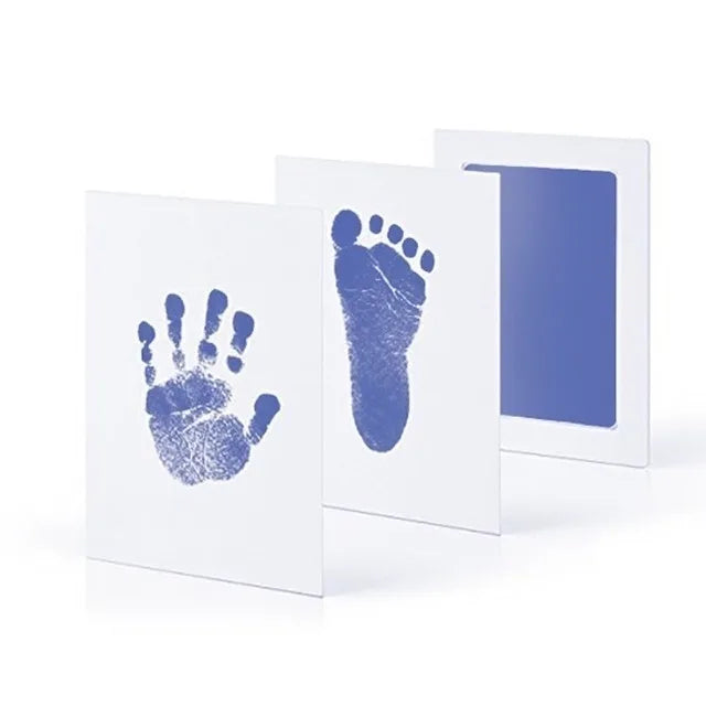 Diy Kit For Souvenir Feet/handprints On White Background Multivariant