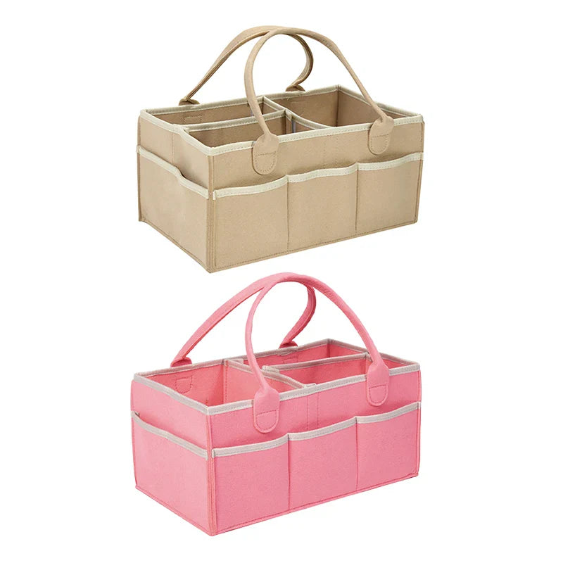 Multipurpose Nappy Basket And Storage With Pockets Multivariant