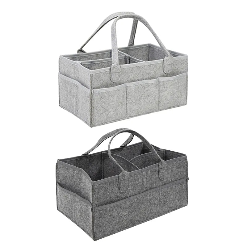 Multipurpose Nappy Basket And Storage With Pockets Multivariant