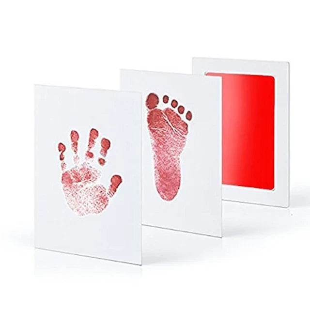 Diy Kit For Souvenir Feet/handprints On White Background Multivariant