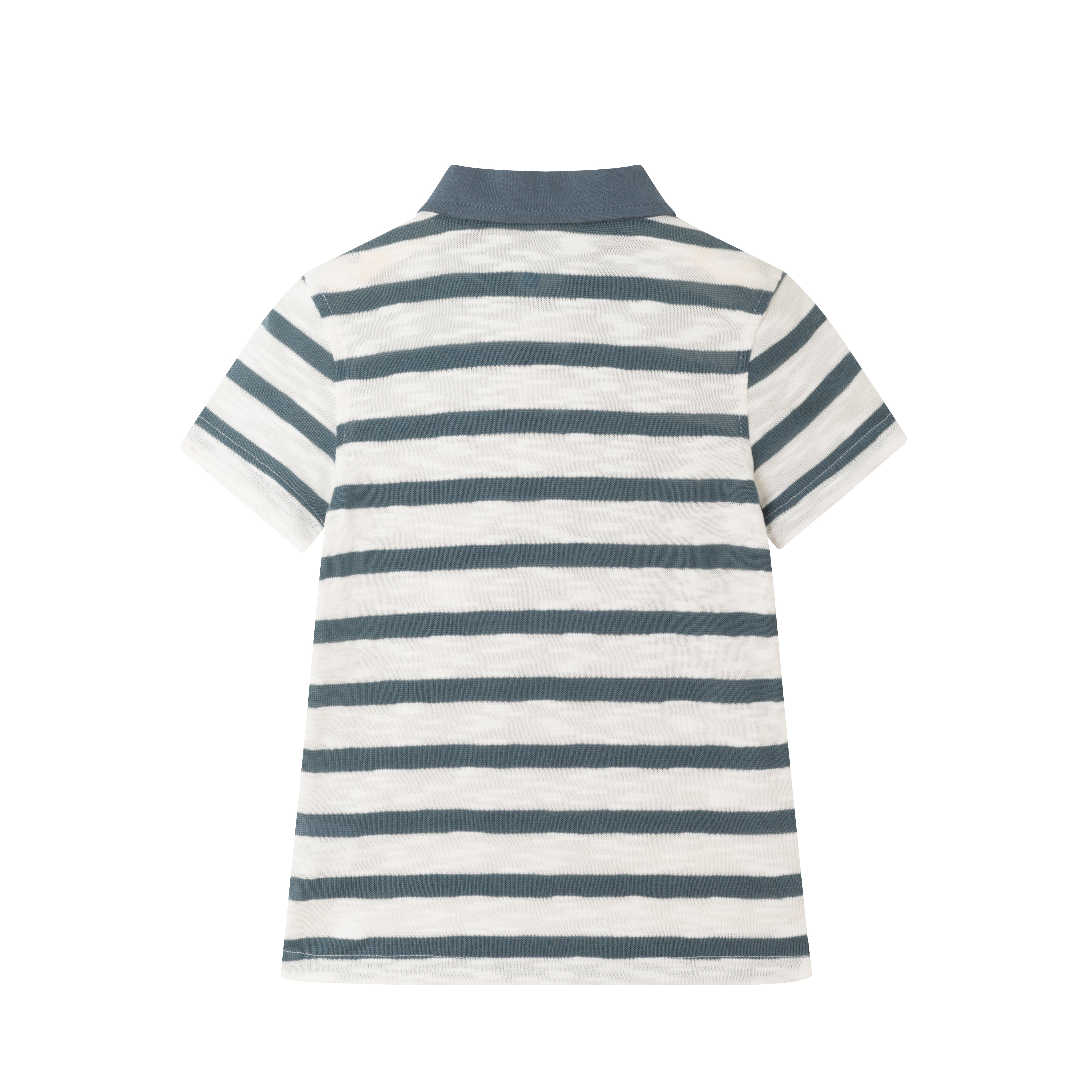 Kids (2-7) Nautical Stripe Polo Shirt | Navy & White