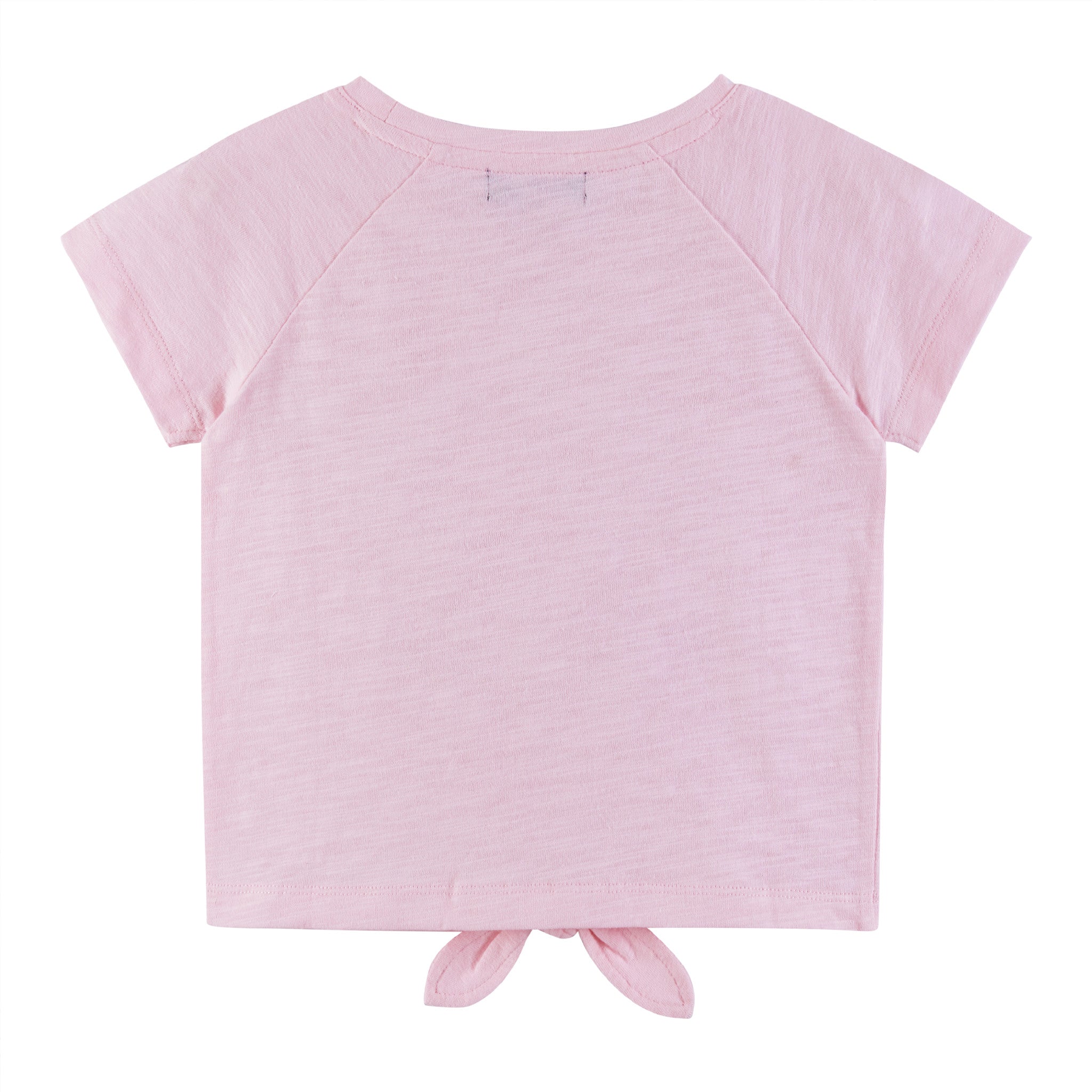 Kids (5-6x) Pink Raglan Sleeve Knot Detail Tee | Fortune Teller Graphic