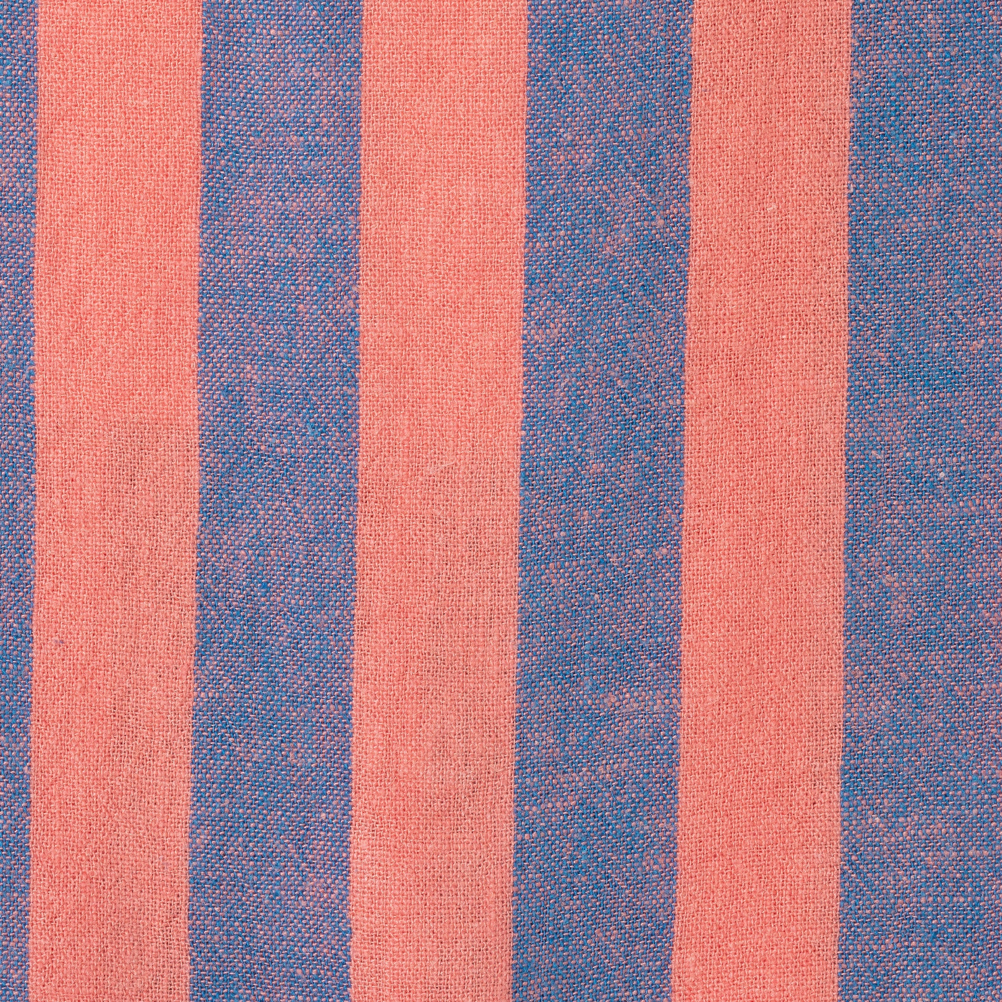 Kids (2-8) 2-piece Striped Buttondown Set | Coral & Blue