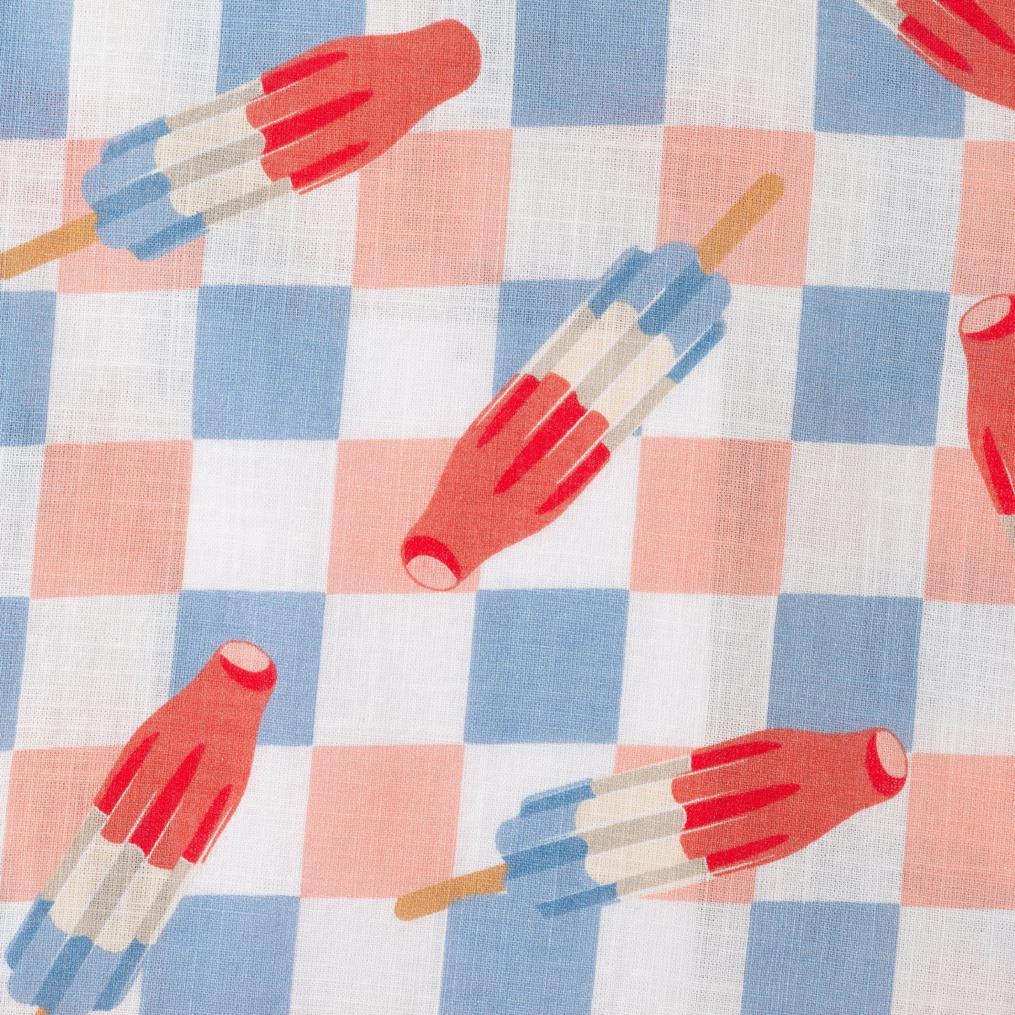 Kids (2-8) Buttondown & Short Set | Checkered Ice Pop