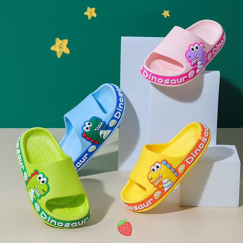 Non-slip Rubber Slippers Dinosaur For Children Multi-variant