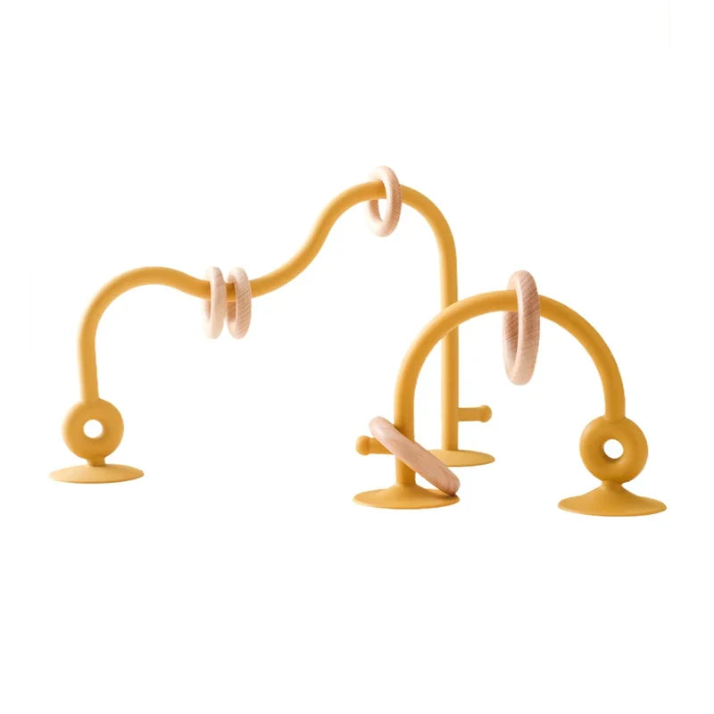 Wood And Silicone Toy Roller Coaster Set Multivariant