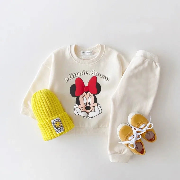 2-piece Cartoon Sweatshirt And Pants Tracksuit Set For Children Multivariant