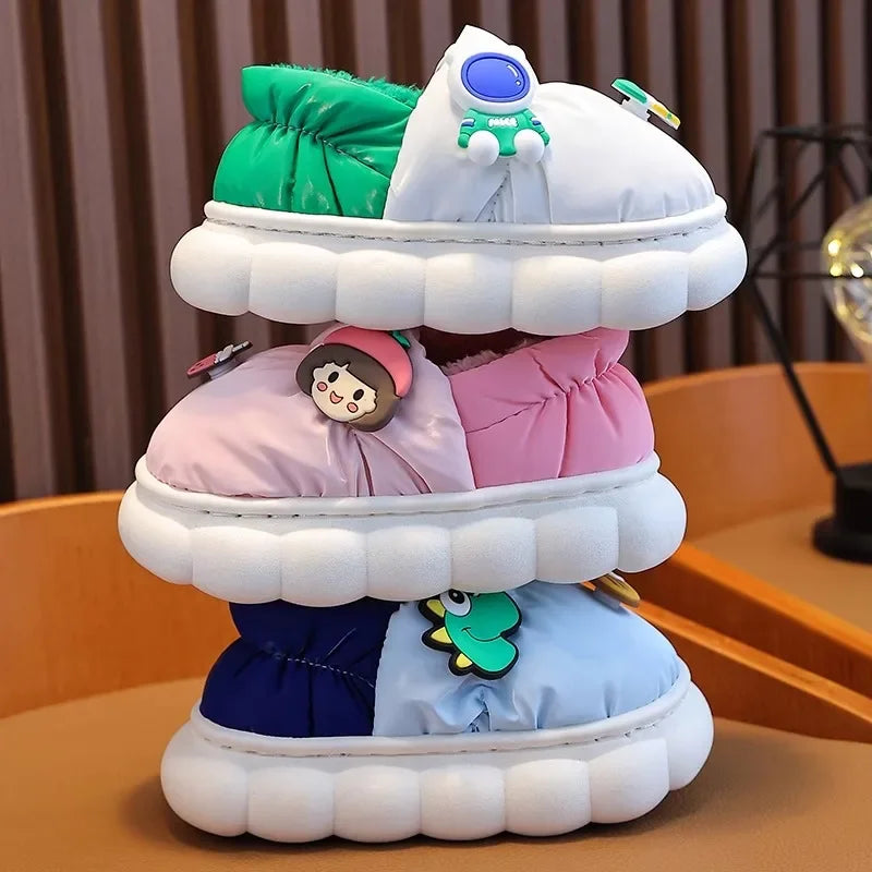 Waterproof Warm And Soft Space Boots Slippers Ages 2-13